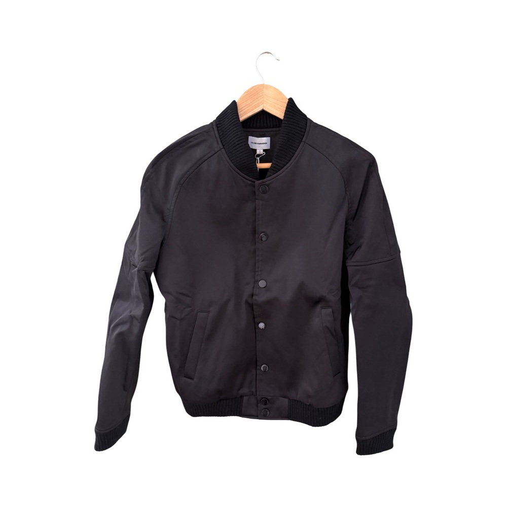Club Paradise Black Bomber Jacket NWT Size S